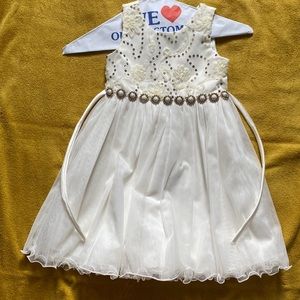 Cream Little Girl Dress